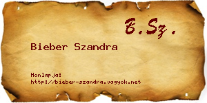 Bieber Szandra névjegykártya